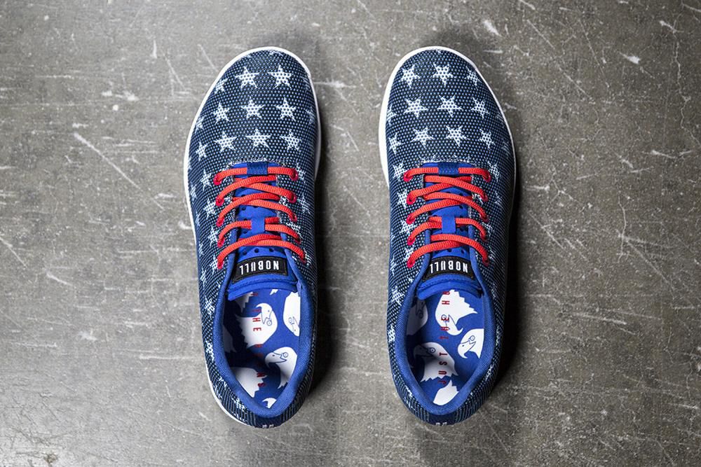 NOBULL Women's Flag Training Shoes - Red White Blue - Ireland (5936KZERN)